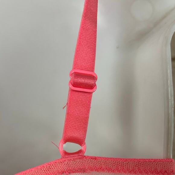 Victoria’s Secret Coral  Lace Bra size 32C - Picture 4 of 8